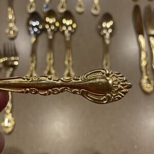 Supreme Cutlery Japan MCM Stainless Steel Set Gold Plated Flatware Vintage Towle